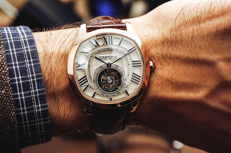drive of cartier flying tourbillon