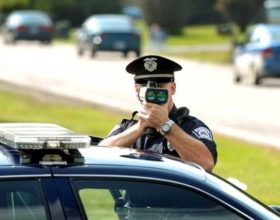 speeding traffic police officer